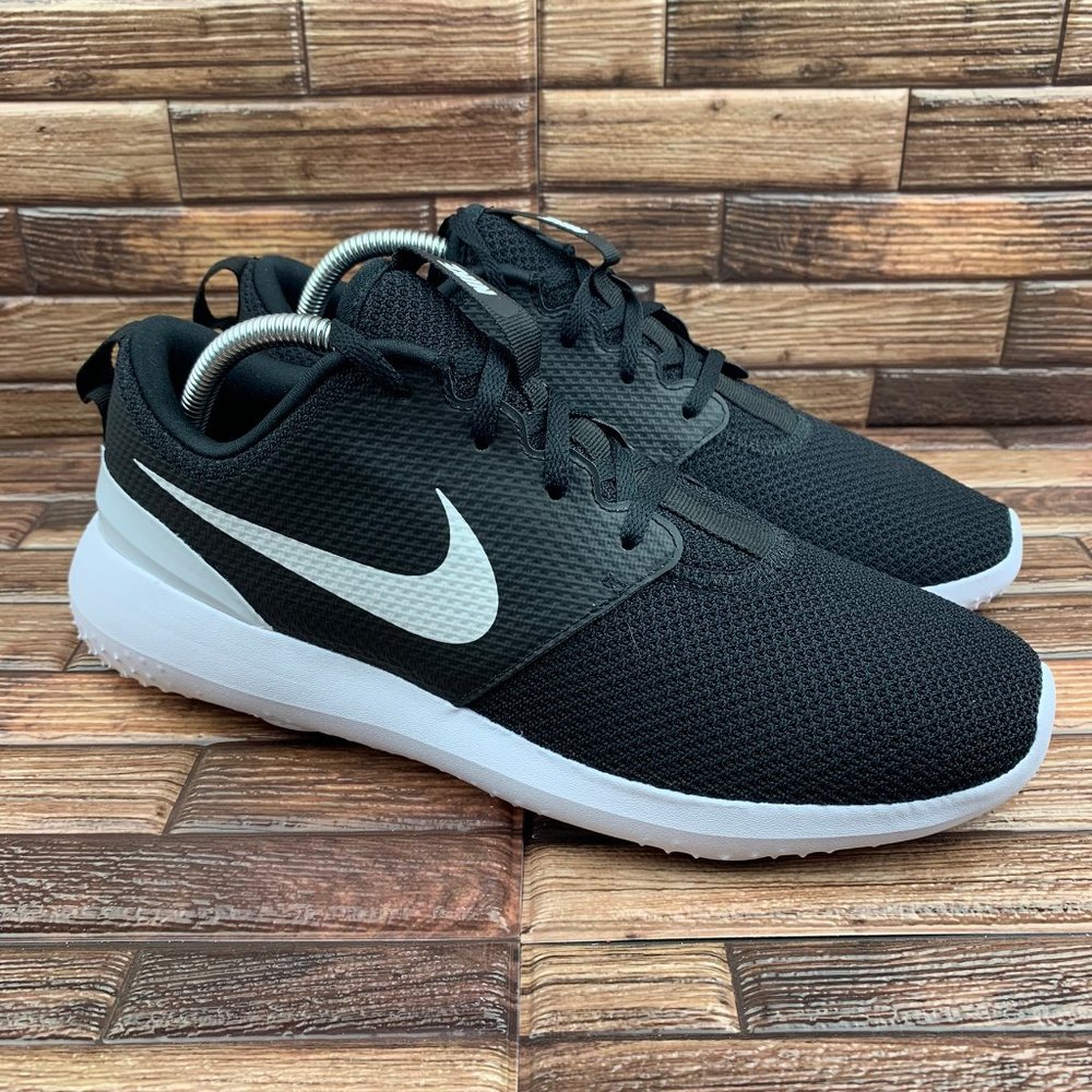 Nike Men's Size 9 Roshe G Golf Shoes Black/White
